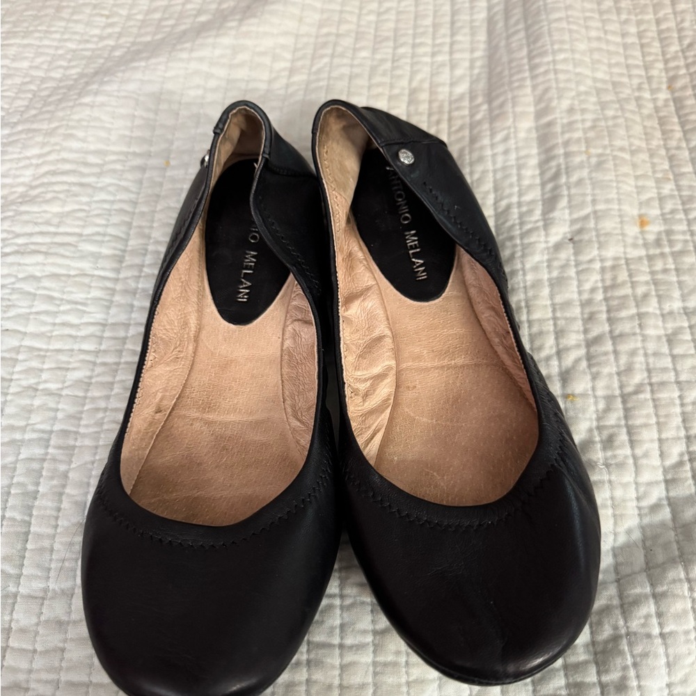 ANTONIO MELANI Black Women's Flats